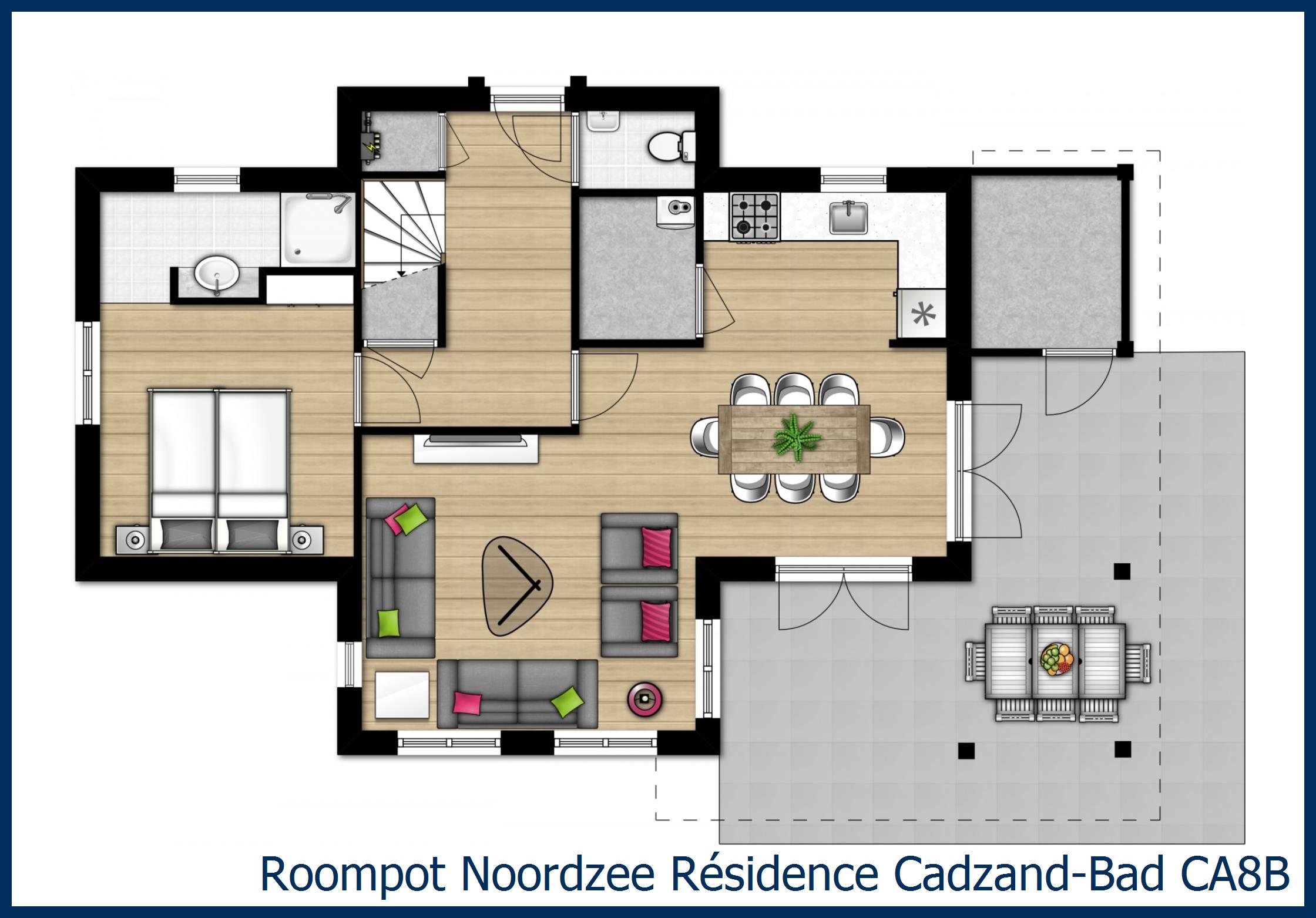 Villa CA8B in Noordzee Résidence Cadzand-Bad
