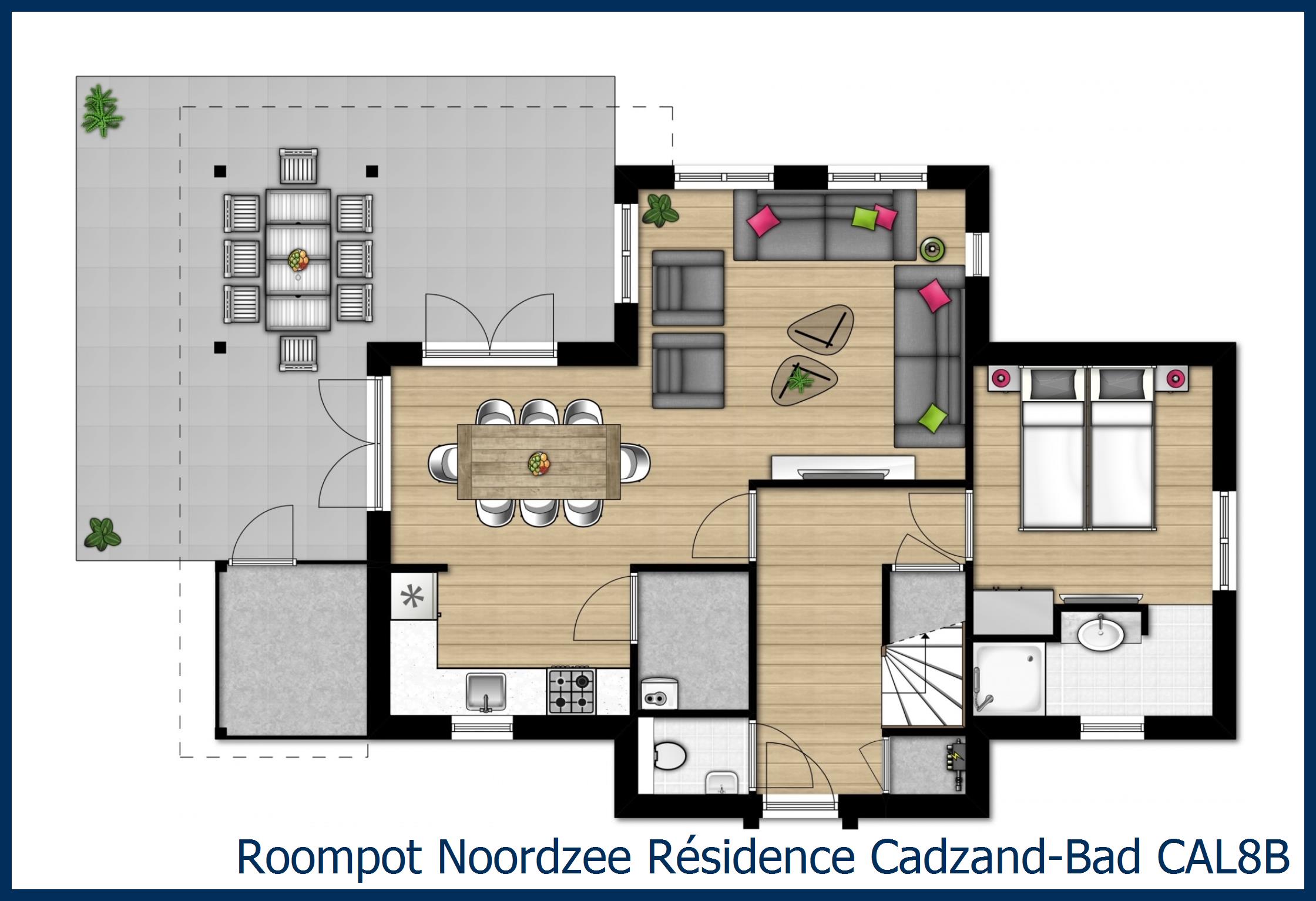 Villa CAL8B in Noordzee Résidence Cadzand-Bad