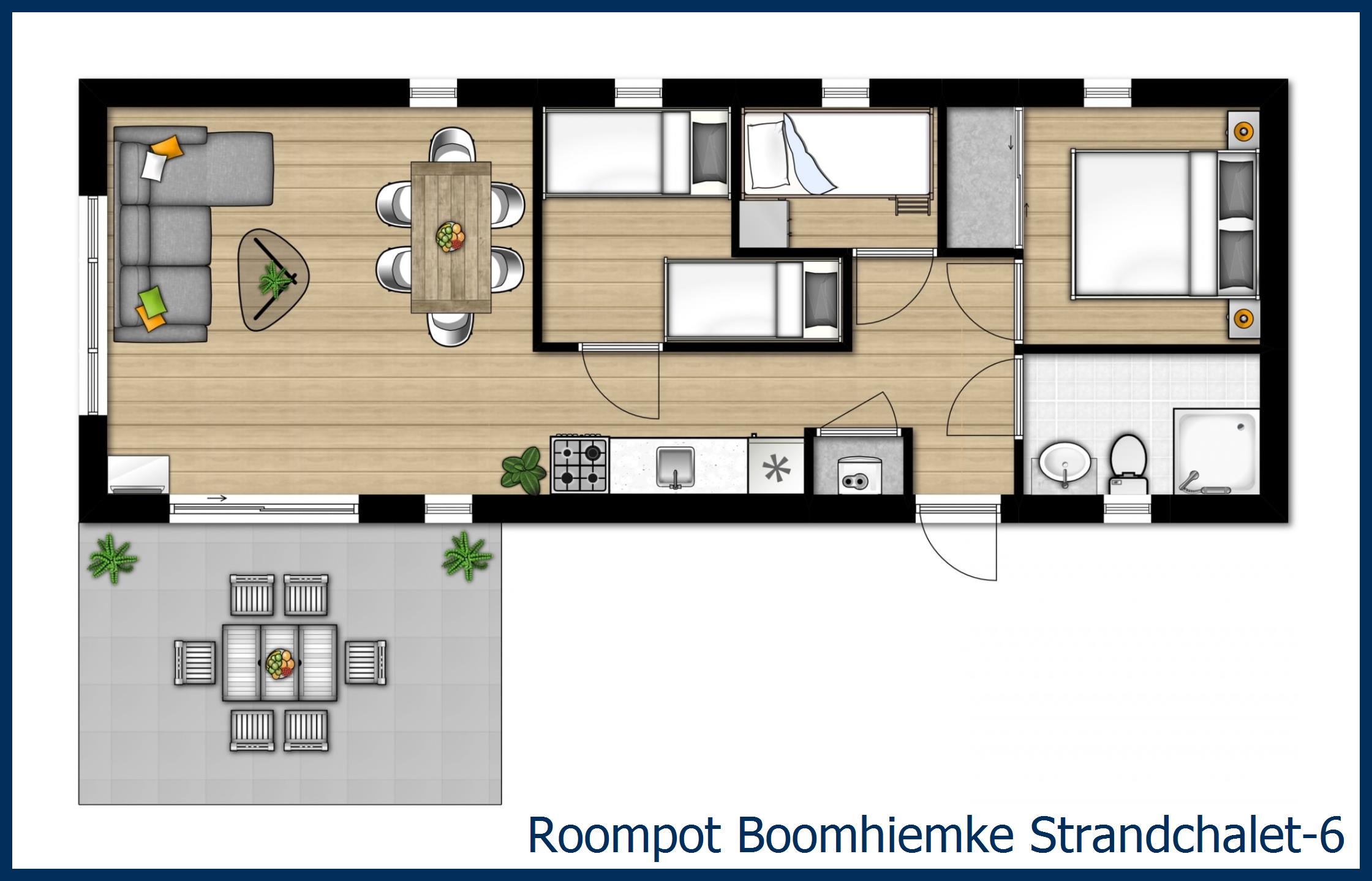 Chalet Strand-6 in Boomhiemke