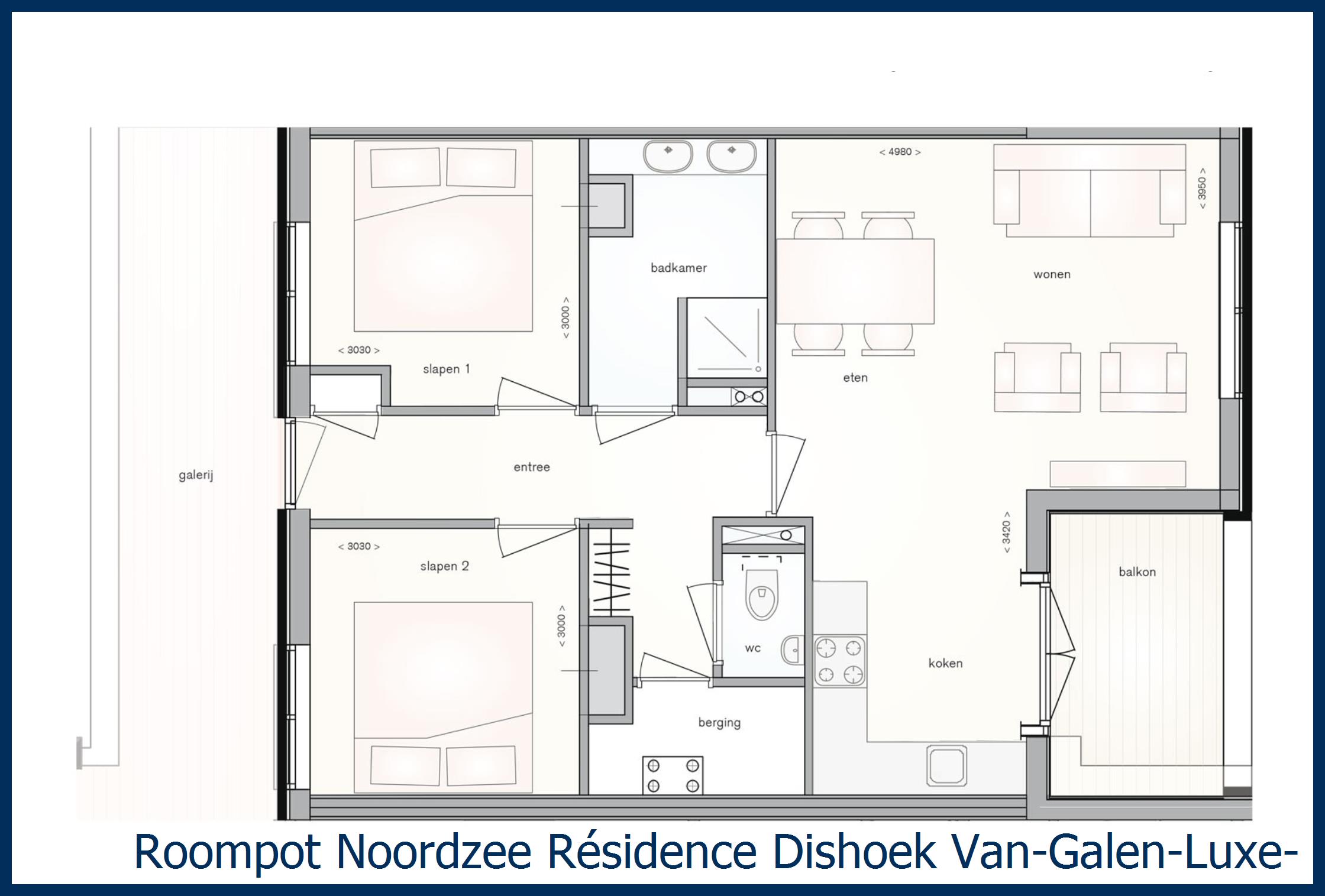 Appartement Van-Galen-Luxe-4 in Noordzee Résidence Dishoek