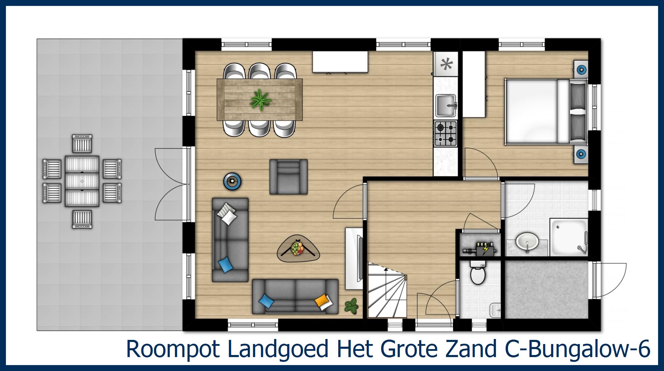 Bungalow C--6 in Het Grote Zand